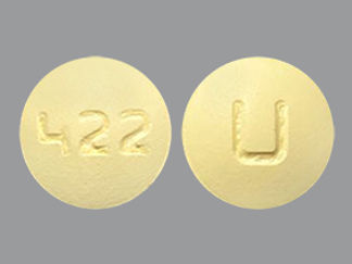 This is a Tablet imprinted with 422 on the front, U on the back.