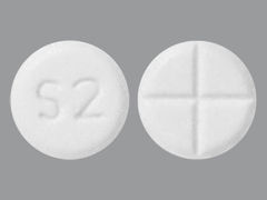 This is a Tablet imprinted with S2 on the front, nothing on the back.