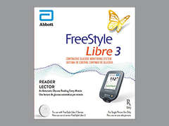This is a Each imprinted with nothing on the front, nothing on the back, and is manufactured by ABBOTT DIABETES.
