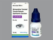 Brimonidine Tartrate-Timolol: This is a Drops imprinted with nothing on the front, nothing on the back.