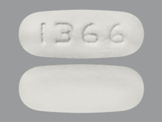 This is a Tablet imprinted with 1366 on the front, nothing on the back.