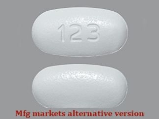 This is a Tablet imprinted with 123 on the front, nothing on the back.