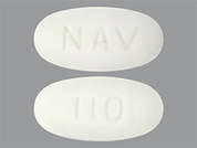 Sevelamer Hcl: This is a white oval Tablet imprinted with NAV on the front, 110 on the back, and is manufactured by ZYDUS PHARMACEU.