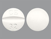 Disulfiram: Esto es un Tableta blanquecine redondo imprimido con CE  32 en la parte delantera, nada en la parte posterior, y es fabricado por CHARTWELL RX LL.