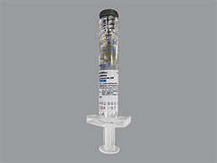 This is a yellow Syringe imprinted with nothing on the front, nothing on the back, and is manufactured by CIPLA USA, INC..