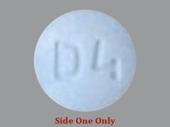 This is a Tablet imprinted with D4 on the front, nothing on the back.