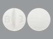 Bisoprolol Fumarate: This is a Tablet imprinted with B 3 on the front, nothing on the back.