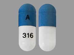This is a Capsule imprinted with A on the front, 316 on the back.