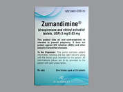 Zumandimine: Esto es un Tableta multicolor (2) redondo imprimido con S en la parte delantera, 76 or 37 en la parte posterior, y es fabricado por AUROBINDO PHARM.