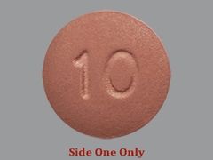 This is a Tablet imprinted with BRE on the front, 10 on the back.