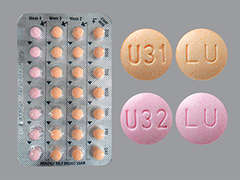 Esto es un Tableta multicolor (2) redondo imprimido con LU en la parte delantera, U31 or U32 en la parte posterior, y es fabricado por LUPIN PHARMACEU.
