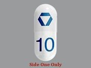 Nitisinone: Esto es un Cápsula blanco oblongo imprimido con logo en la parte delantera, 10 en la parte posterior, y es fabricado por ANALOG PHARMA,.