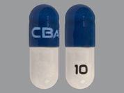 Livdelzi: This is a Capsule imprinted with CBAY on the front, 10 on the back.