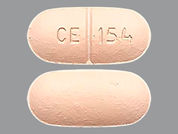 Quinapril-Hydrochlorothiazide: Esto es un Tableta color durazno oblongo imprimido con CE 154 en la parte delantera, nada en la parte posterior, y es fabricado por CHARTWELL RX LL.