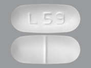 Methenamine Hippurate: Esto es un Tableta blanco oblongo imprimido con L 59 en la parte delantera, nada en la parte posterior, y es fabricado por JUBILANT CADIST.