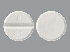 This is a Tablet imprinted with A  41 on the front, nothing on the back.