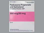 Fluticasone-Salmeterol: This is a white Blister With Inhalation Device imprinted with nothing on the front, nothing on the back, and is manufactured by HIKMA PHARMACEU.