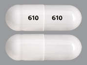 Methylphenidate Er: Esto es un Cápsula LP Bifásico 50-50 blanco oblongo imprimido con 610 en la parte delantera, 610 en la parte posterior, y es fabricado por DR.REDDY'S LAB.