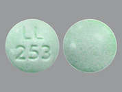 Oscimin Sl: This is a green round Tablet Sublingual imprinted with LL  253 on the front, nothing on the back, and is manufactured by LARKEN LABS.