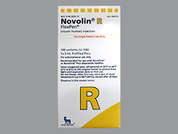 Novolin R Flexpen: This is a colorless Insulin Pen imprinted with nothing on the front, nothing on the back, and is manufactured by NOVO NORDISK.
