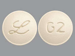 This is a light yellow round Tablet imprinted with L on the front, G2 on the back, and is manufactured by ELI LILLY & CO..
