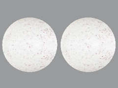 This is a white round Tablet imprinted with nothing on the front, nothing on the back, and is manufactured by AMERISOURCE-GNP.