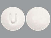 Brivaracetam: This is a white round Tablet imprinted with U on the front, nothing on the back, and is manufactured by ZYDUS PHARMACEU.