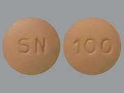Sitagliptin Phosphate: This is a brown round Tablet imprinted with SN on the front, 100 on the back, and is manufactured by SANDOZ.