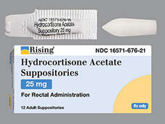 This is a white bullet Suppository Rectal imprinted with nothing on the front, nothing on the back, and is manufactured by RISING PHARM.