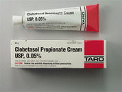 Clobetasol Propionate: This is a Cream imprinted with nothing on the front, nothing on the back.