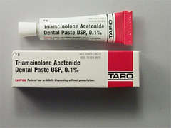 This is a light yellow Paste imprinted with nothing on the front, nothing on the back, and is manufactured by TARO/SUN PHARMA.