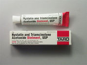 Nystatin W/Triamcinolone: This is a Ointment imprinted with nothing on the front, nothing on the back.