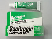 Bacitracin: This is a Ointment imprinted with nothing on the front, nothing on the back.