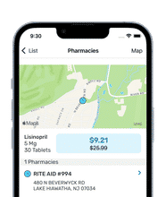Mobile App Pharmacy Screen