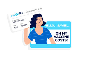 Patient using Inside Rx Card for vaccines