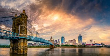 Cincinnati Ohio downtown skyline