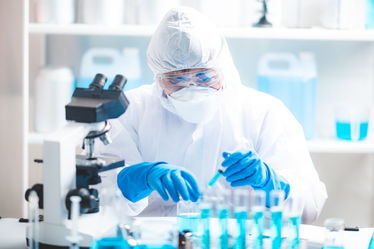 Health care researcher working in a laboratory