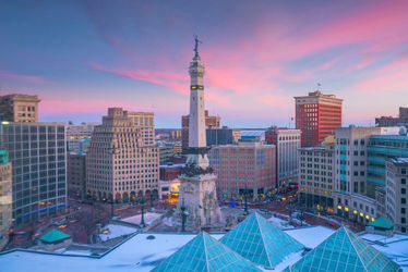 Downtown Indianapolis Indiana Skyline