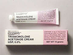 This is a Cream imprinted with nothing on the front, nothing on the back, and is manufactured by FOUGERA/SANDOZ.