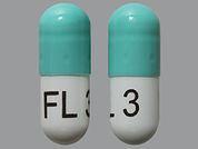 Vraylar: Esto es un Cápsula imprimido con FL 3 en la parte delantera, nada en la parte posterior, y es fabricado por None.