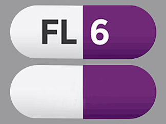 This is a Capsule imprinted with FL on the front, 6 on the back.