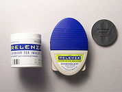 Relenza: This is a Blister With Inhalation Device imprinted with nothing on the front, nothing on the back.