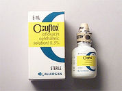 Ocuflox: This is a Drops imprinted with nothing on the front, nothing on the back.