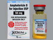 Amphotericin B: This is a Vial imprinted with nothing on the front, nothing on the back.
