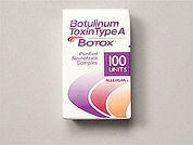Botox: This is a Vial imprinted with nothing on the front, nothing on the back.