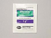 Zithromax: This is a Packet imprinted with nothing on the front, nothing on the back.