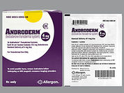 Androderm: This is a Patch Transdermal 24 Hours imprinted with nothing on the front, nothing on the back.