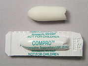 Compro: This is a Suppository Rectal imprinted with nothing on the front, nothing on the back.