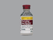 Humalog Mix 75-25: This is a Vial imprinted with nothing on the front, nothing on the back.
