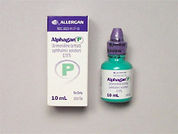 Alphagan P: This is a Drops imprinted with nothing on the front, nothing on the back.